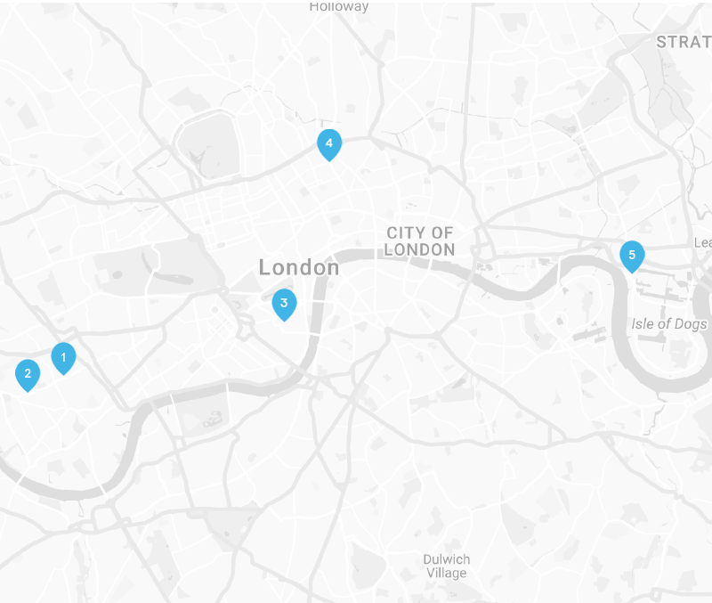 London locations